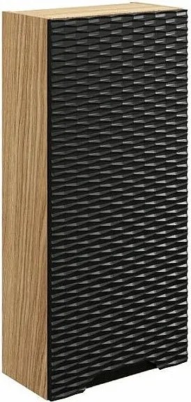 Szafka łazienkowa OCEAN BLACK 83-35-1D 35cm dąb olejowany/czarna