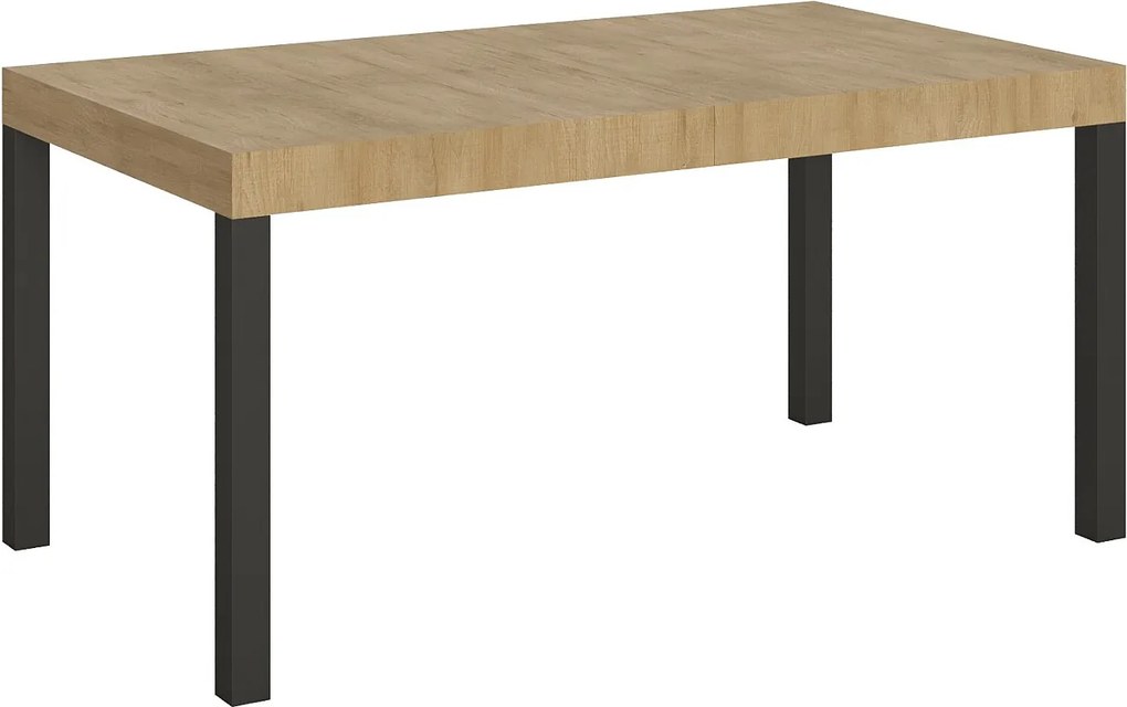 Stół rozkładany 160/244x80 cm Everyday dąb naturalny nogi antracytowe