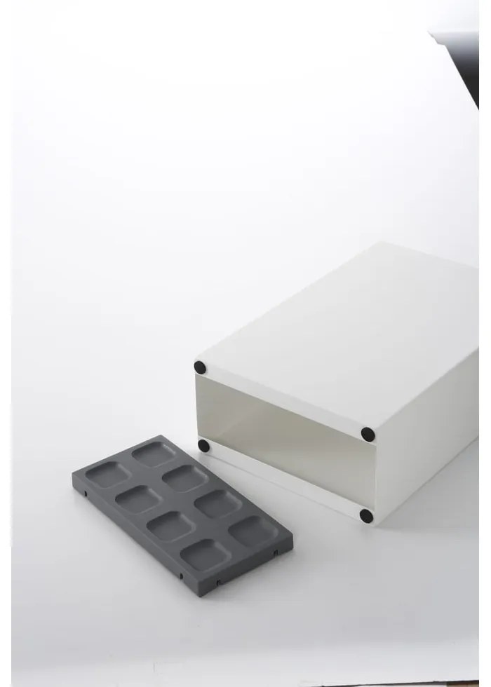 Biały metalowy parasolnik Yamazaki Smart