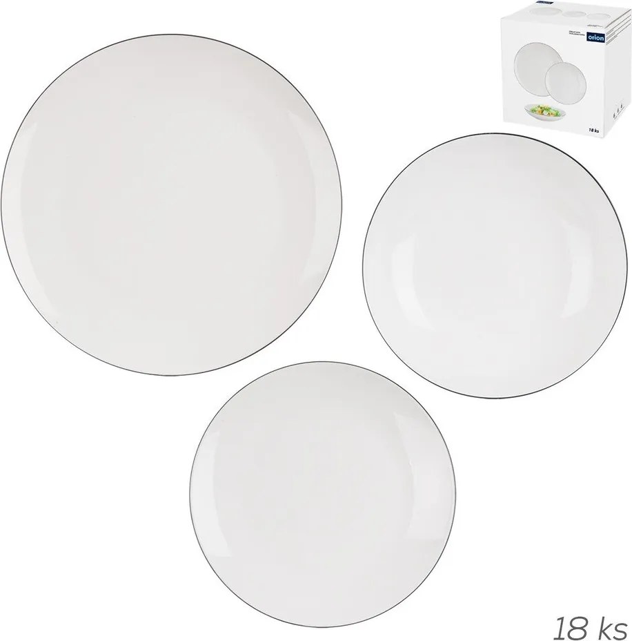 Zestaw talerzy 18 szt. new bone china Decora – Orion
