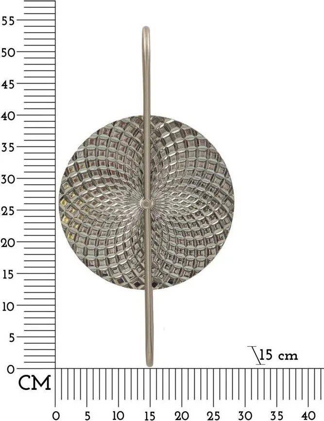 Metalowy kinkiet w kolorze srebra Silvery – Mauro Ferretti