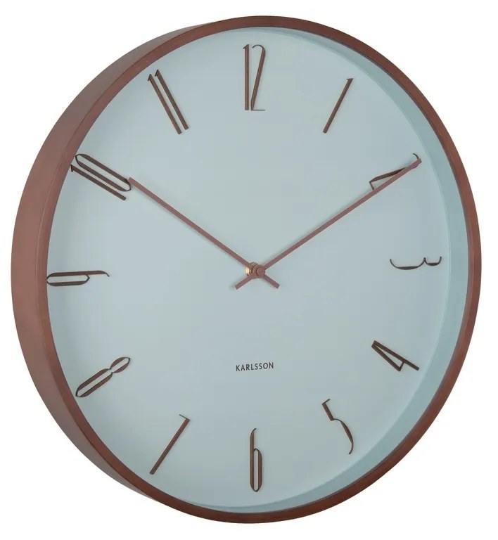 Karlsson 6014BL designerski zegar ściennyniebieski, średnica 40 cm