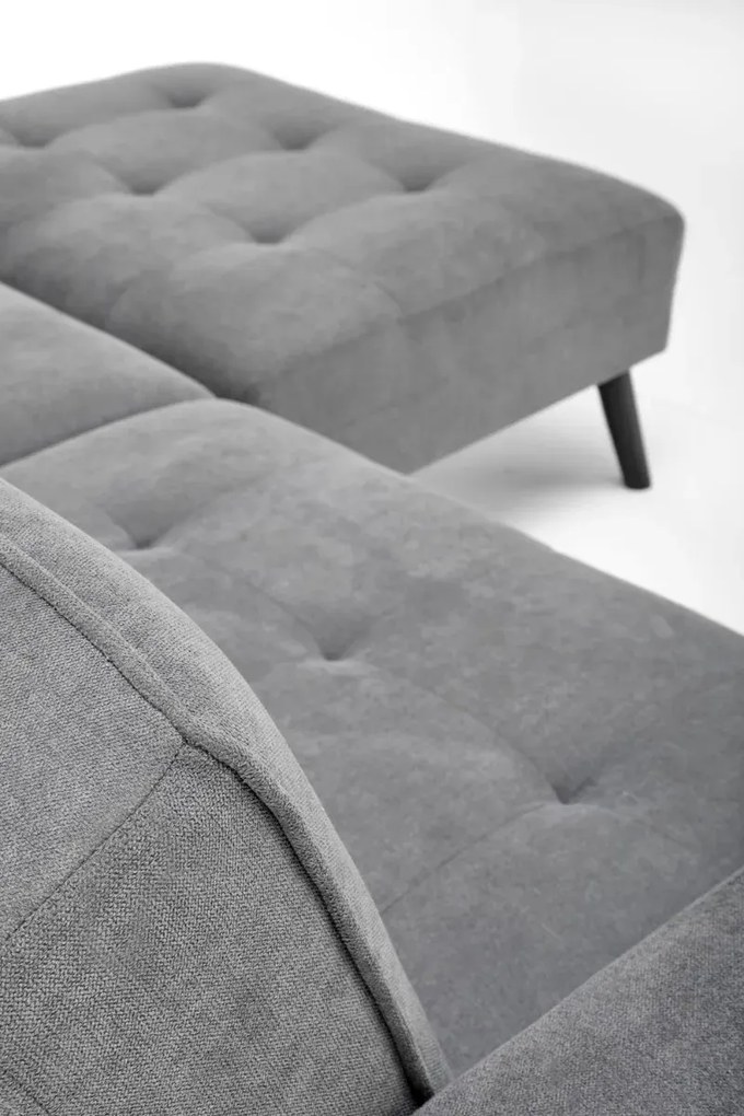 Sofa rozkładana CORNELIUS szara HALMAR