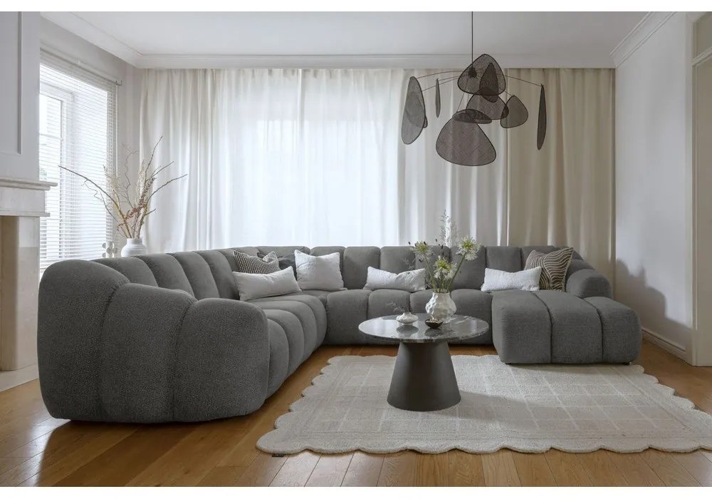 Szary narożnik (lewostronny/w kształcie litery U) Shell – Miuform