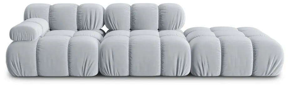 Jasnoniebieska aksamitna sofa 282 cm Bellis – Micadoni Home