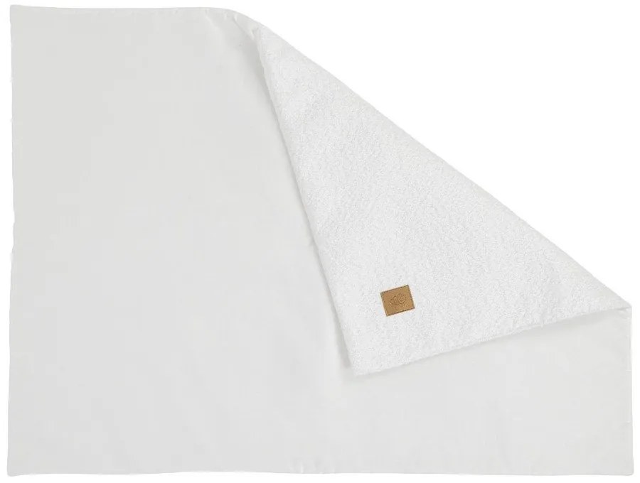 Biały koc dziecięcy z materiału bouclé 100x77 cm – Meowbaby