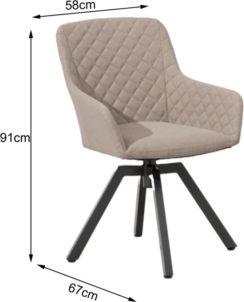 Doppler PARIS LIKA-TEX® krzesło ogrodowe mocca