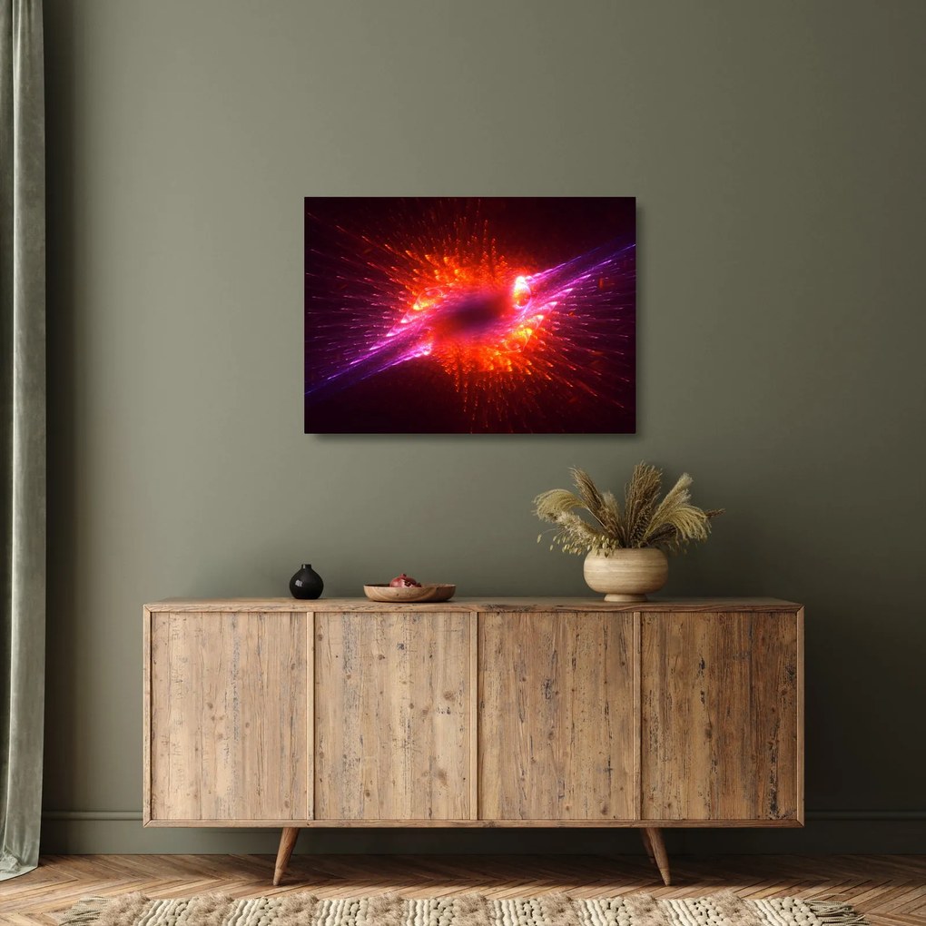 Obraz na szkle - współczesna ciernista abstrakcja (70x50 cm)
