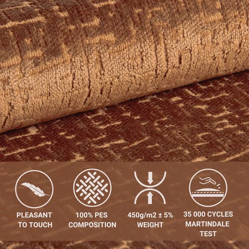 Pomarańczowe łóżko boxspring ze schowkiem 160x200 cm Passion – Maison de Rêve