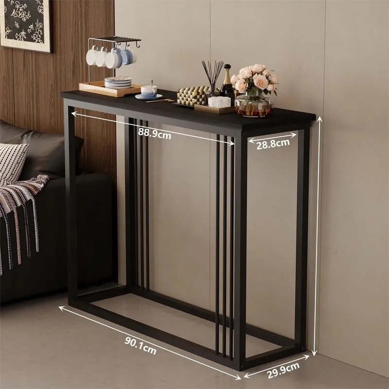 Konsola / stół do przedpokoju – czarna, elegancka I funkcjonalna (wys. 75 cm)