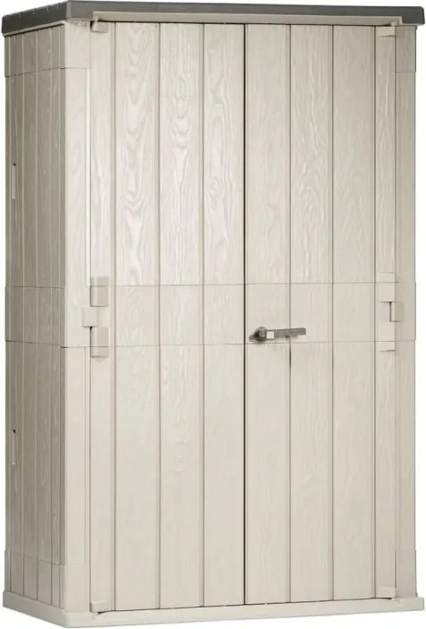STORA WAY HIGH plastikowa szafa ogrodowa, beżowa