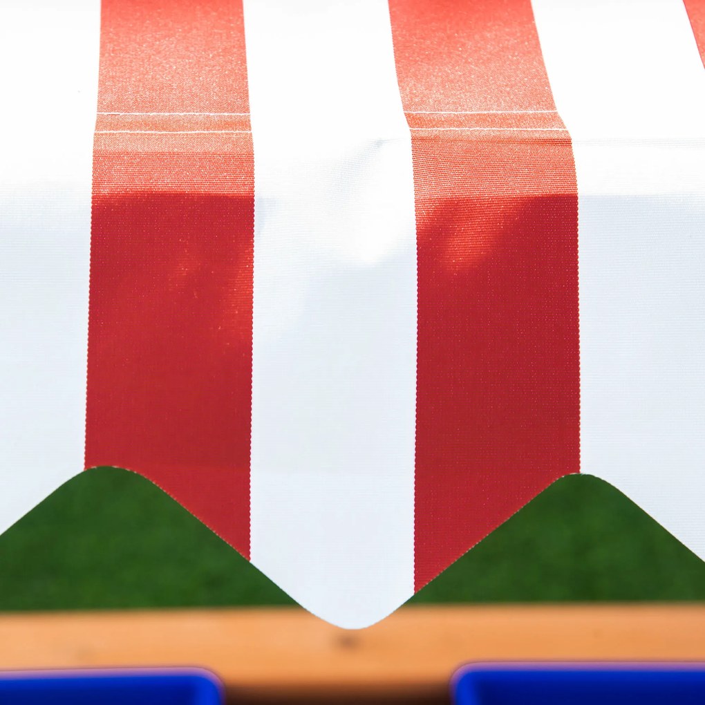 Outsunny Piaskownica drewniana z regulowanym dachem dla dzieci 3-7 lat 107 5x107 5x110 cm żółta | Aosom PL