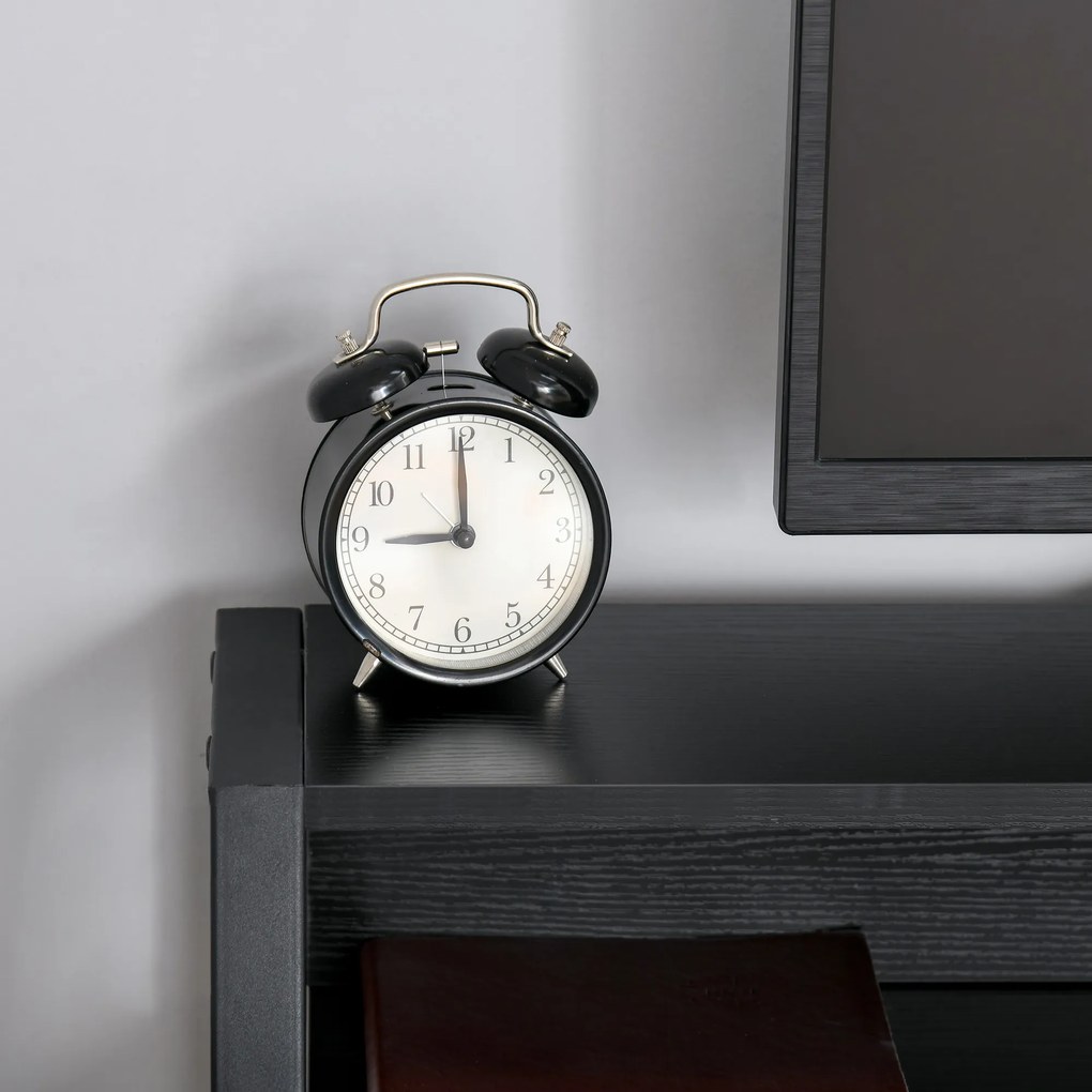 HOMCOM Stolik pod komputer Stół biurowy z szufladą na kable Czarny metal i MDF Stylowy i funkcjonalny 84x45x85 cm | Aosom PL