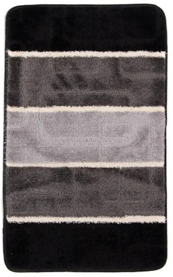 Stylowy czarny dywanik łazienkowy T9-E58