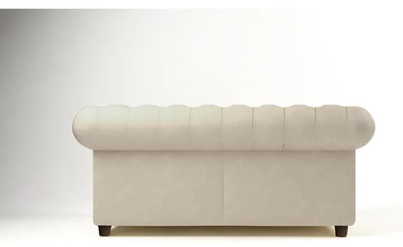 Kremowa aksamitna sofa 184 cm Cambridge – Ropez