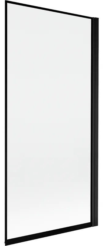Mexen Mist parawan nawannowy 1-skrzydłowy prawy 90 x 150 cm, czarna ramka, czarny - 8A9-090-001-70-70-P