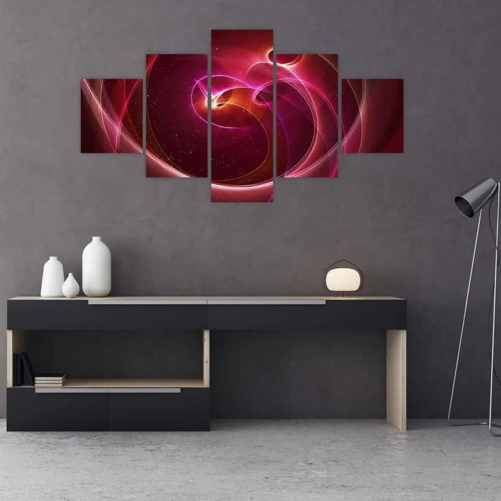 Obraz - jasne linie (125x70 cm)