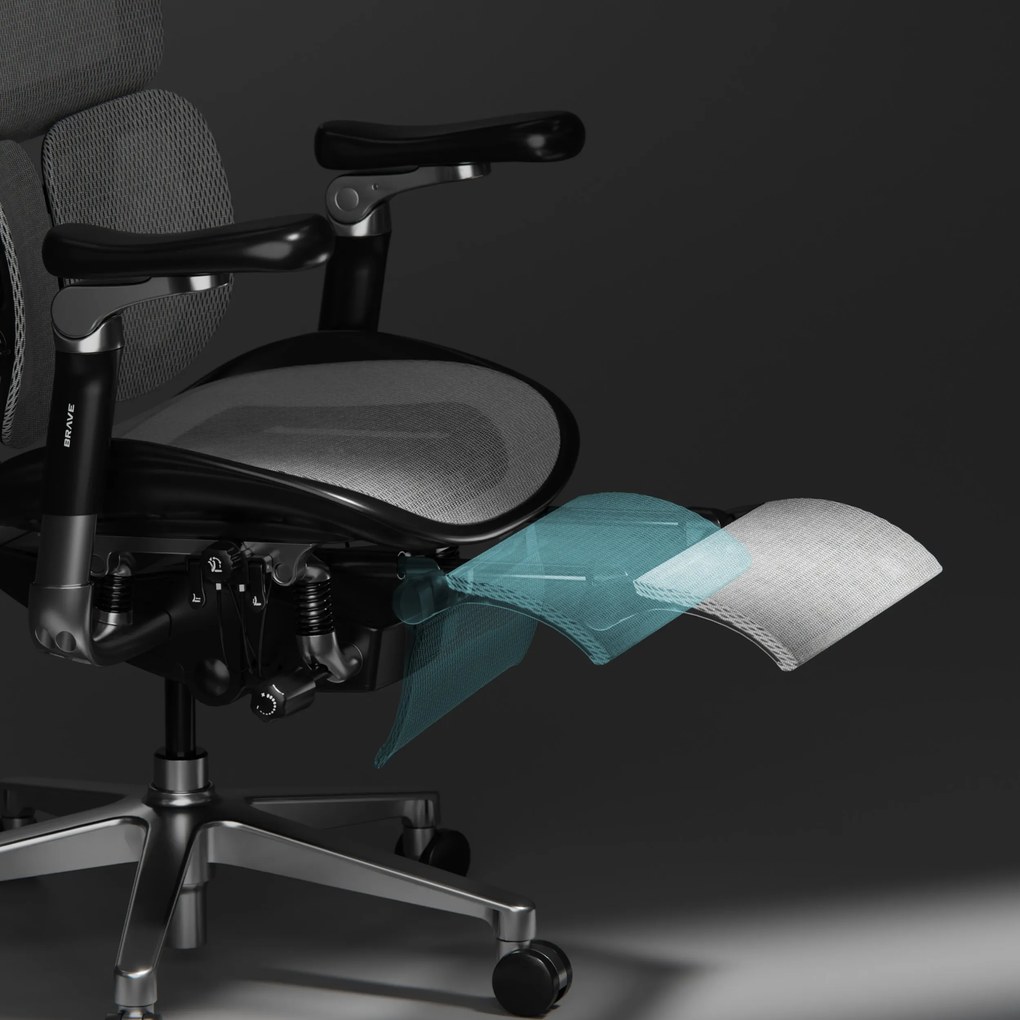 Fotel ergonomiczny czarny V-Kinetic
