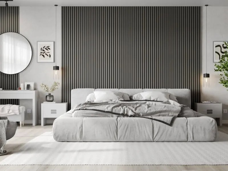 Mexen Lam-F lamele ścienne akustyczne 275 x 31,5 cm, filc 6 mm, Szary Mat - S105-275317-2812-052