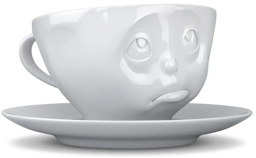 Biała porcelanowa nadąsana filiżanka Oh please 58products, 200 ml