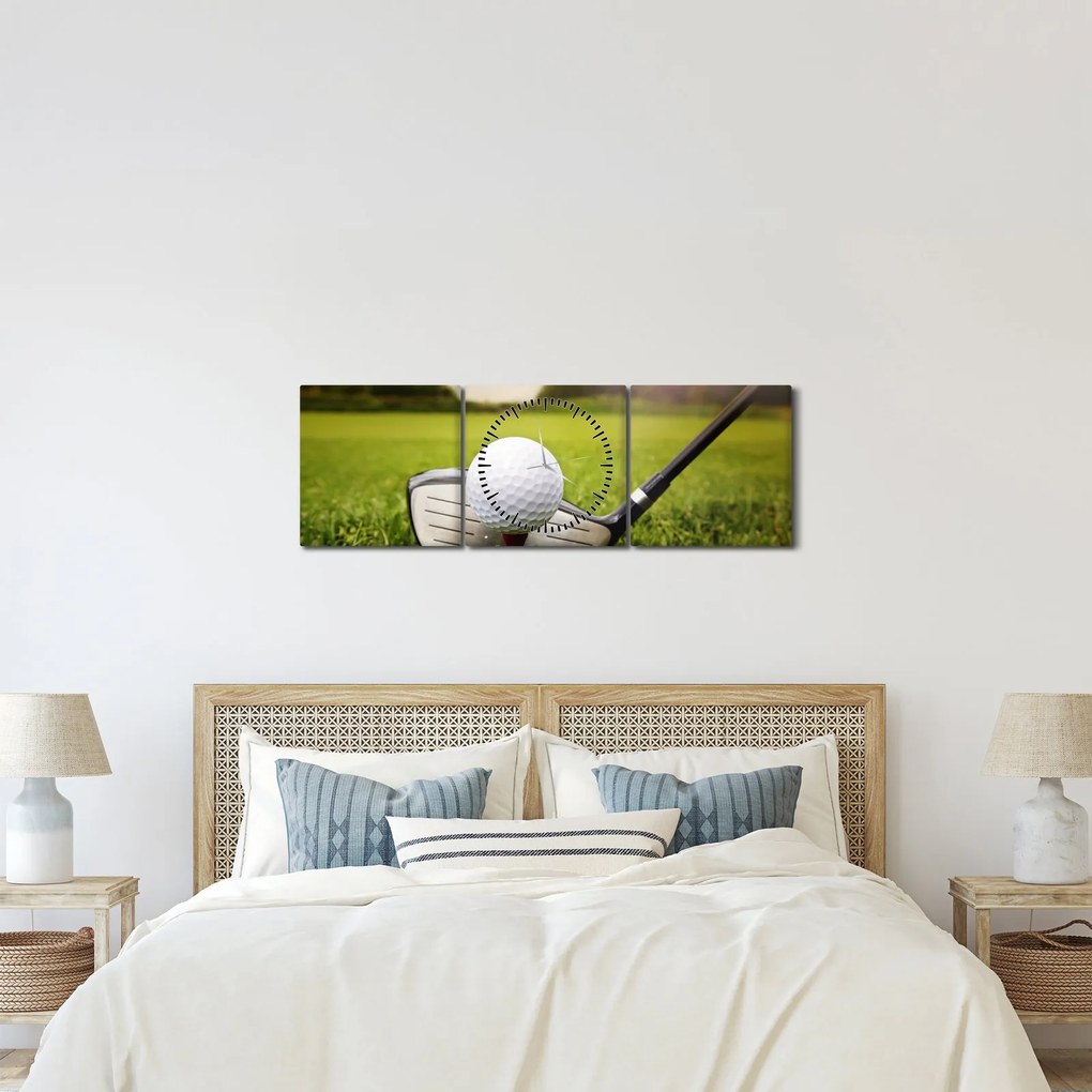Obraz - Golf (z zegarem) (90x30 cm)