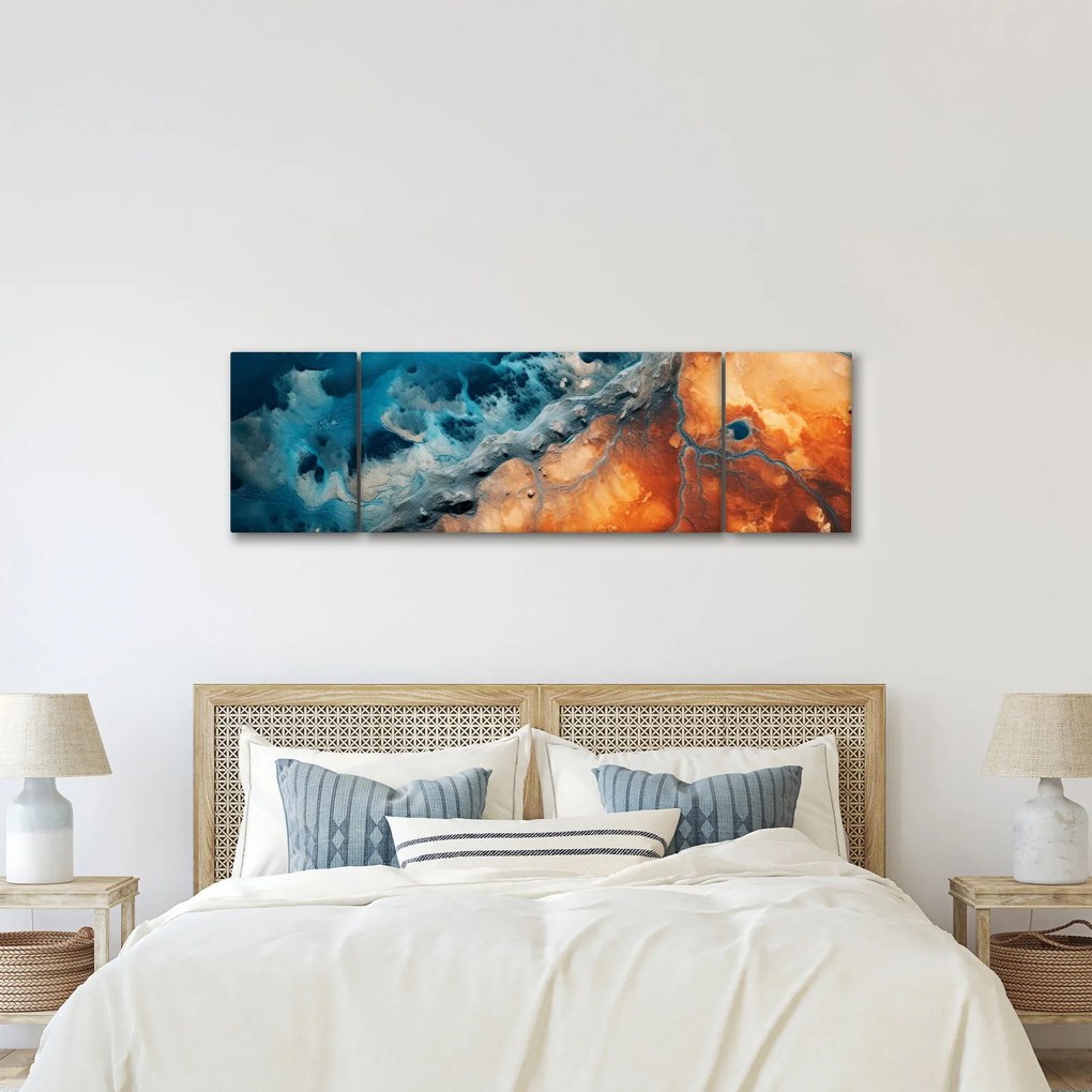 Obraz - Woda i ogień (170x50 cm)