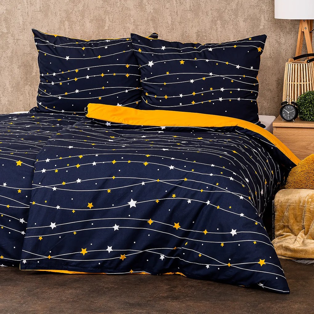 4Home Pościel bawełniana Night sky, 140 x 220 cm, 70 x 90 cm