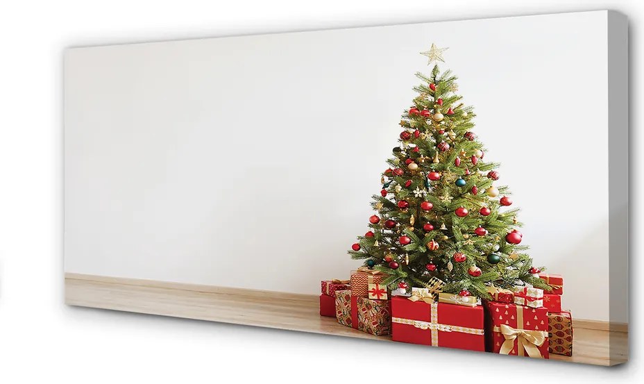 Obraz canvas na ścianę Choinka, Prezenty i Dekoracje