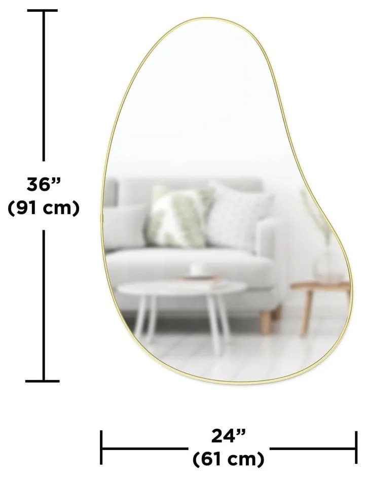 Lustro ścienne 61x92 cm Hubba Pebble – Umbra