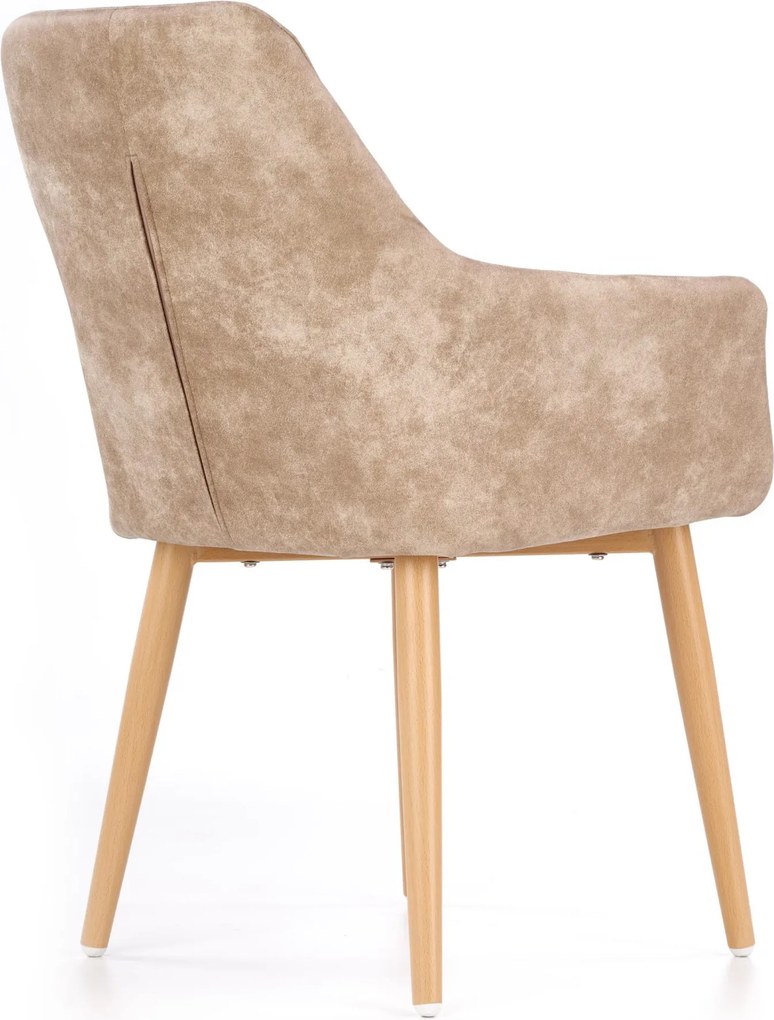 Pikowane krzesło z ekoskóry K-287