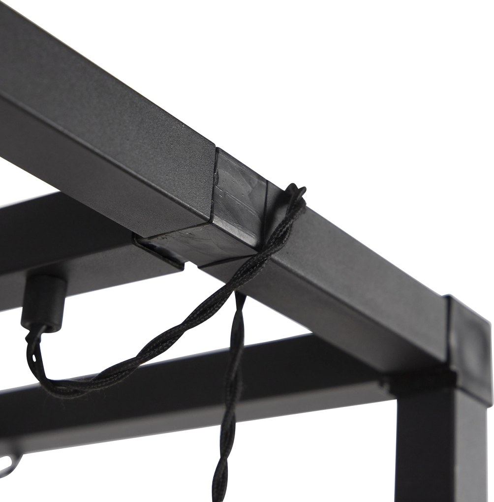 Inteligentna lampa stojąca czarna 3-światłowa w tym Wi-Fi G95 - Big Cage