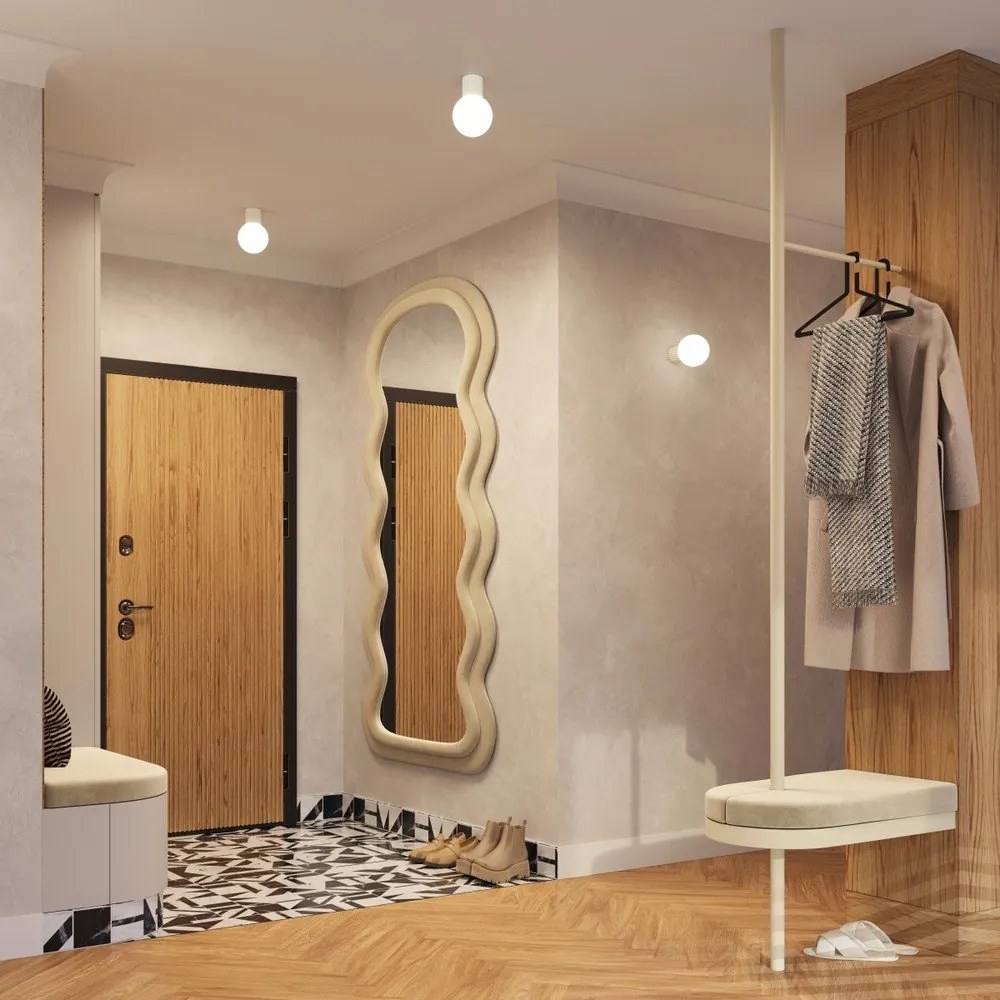 Kremowy kinkiet ø 12 cm Orbital – Sollux