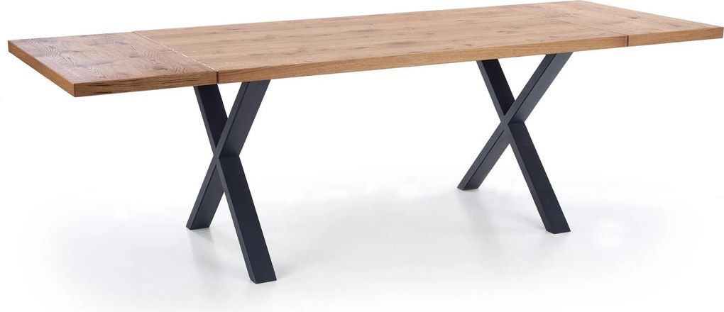 Rozkładany stół Xavier z blatem w okleinie naturalnej