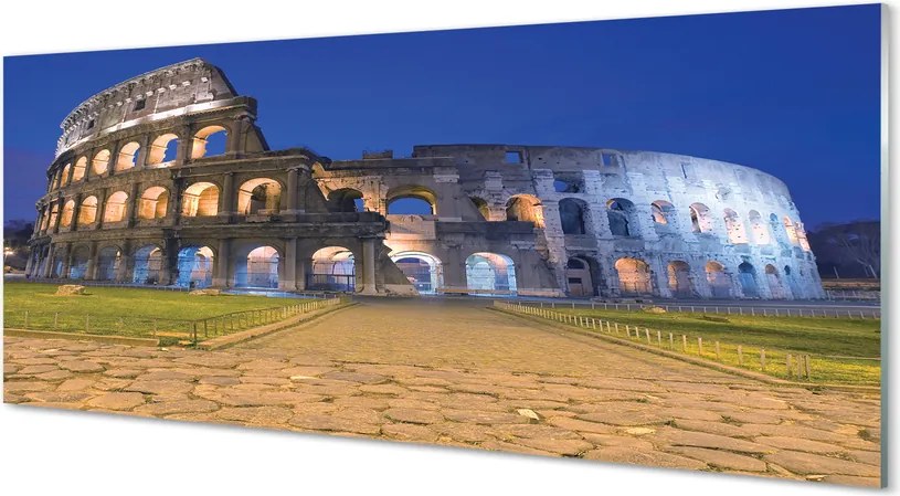 Szkło do Kuchni na Ścianę Koloseum w Blasku Zachodzącego Słońca