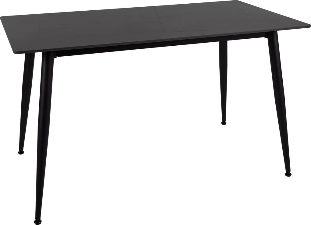 Stół jadalniany RION 130x70 cm z ceramicznym blatem, czarny marmur