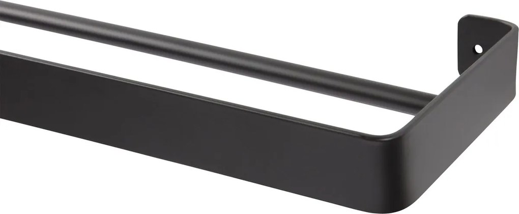 Wieszak ścienny na ręczniki HANDY 60x12,5 cm, czarny