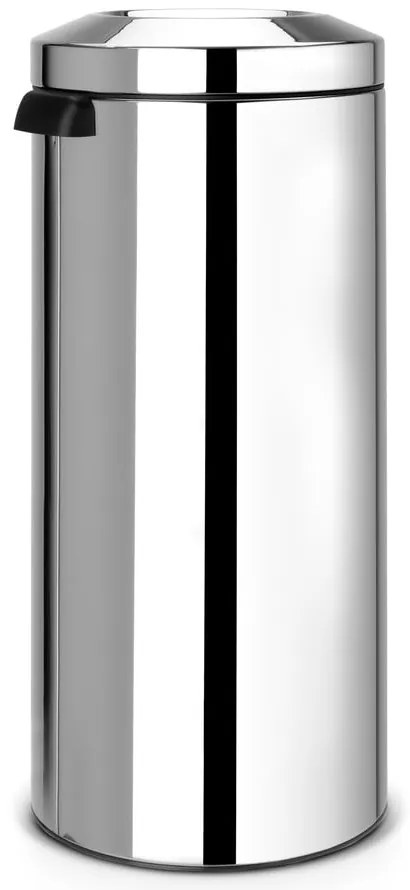Stalowy kosz na śmieci w kolorze srebra z połyskiem 30 l Flame Guard – Brabantia