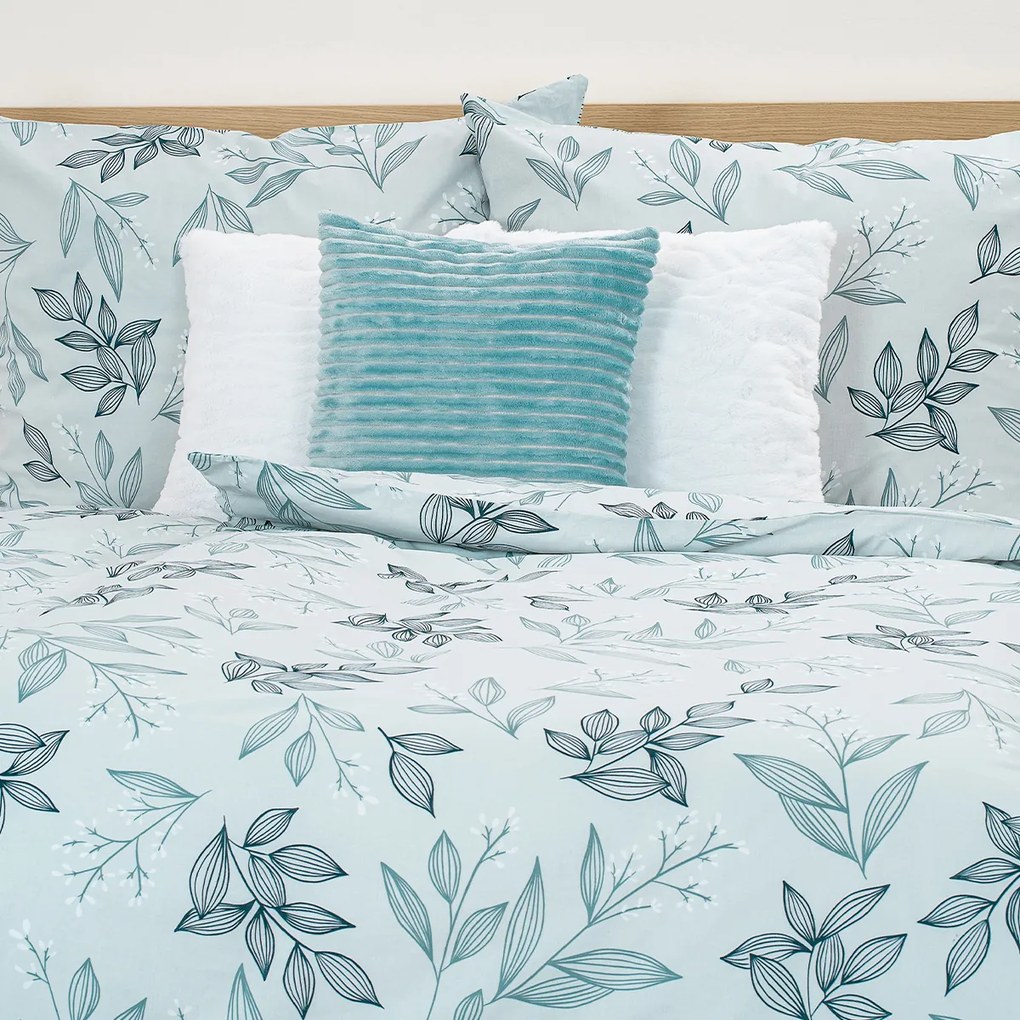 4Home Pościel bawełniana Frosty Leaves, 140 x 200 cm, 70 x 90 cm