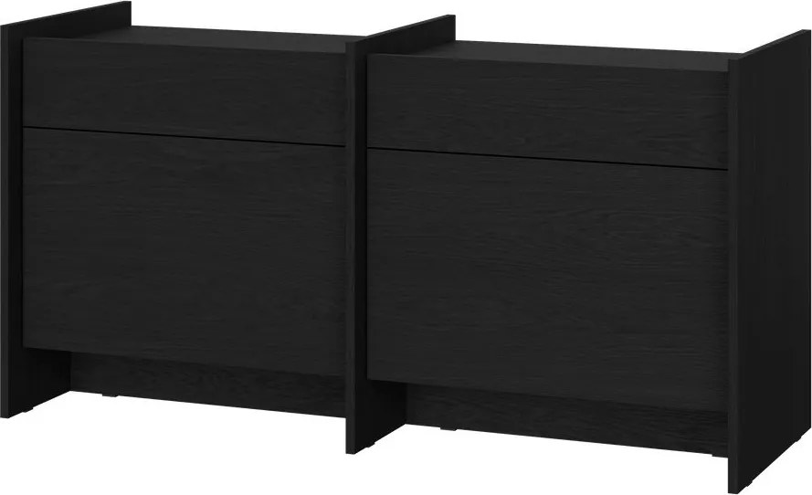 Czarna komoda 146x76x51 cm Hido – noo.ma