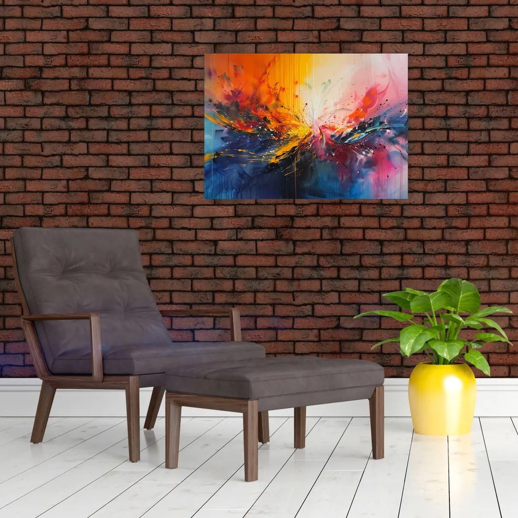 Obraz - Abstrakcja kolorów (70x50 cm)