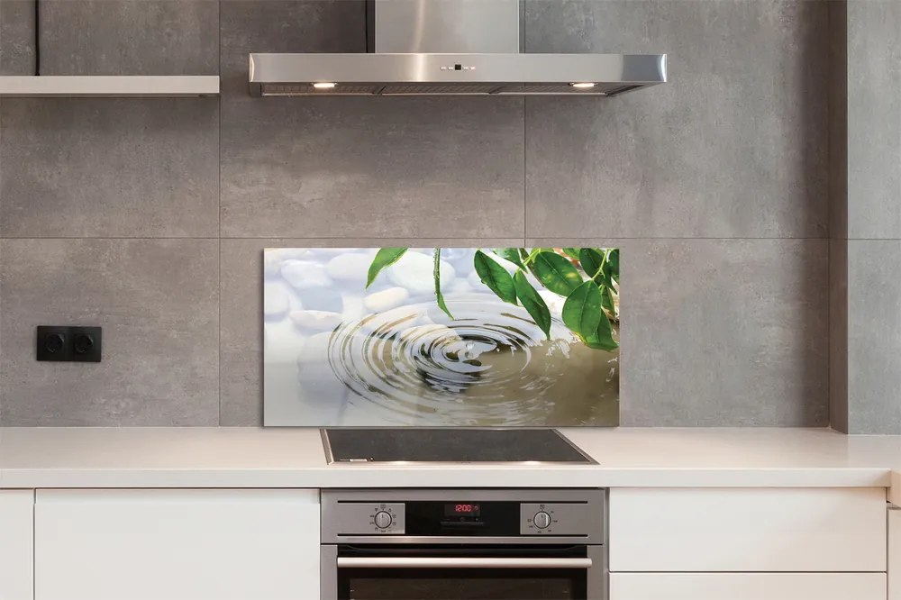 Szklany Panel Krystaliczny Plusk Wody