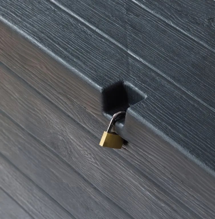 WOOD plastikowa skrzynia ogrodowa 420 L, grafitowa