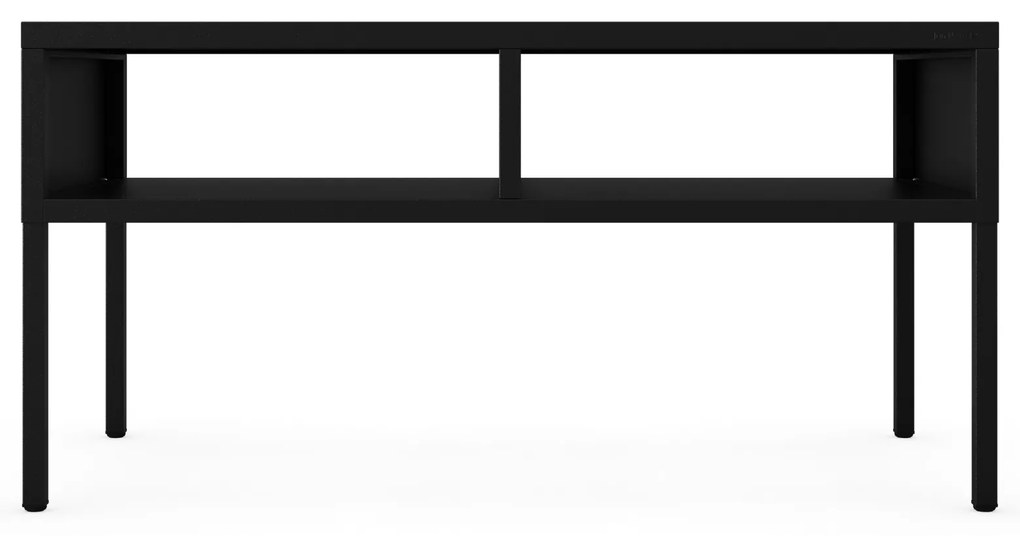 Stolik kawowy metalowy prostokątny czarny, 900x450x450 mm: MATTEO