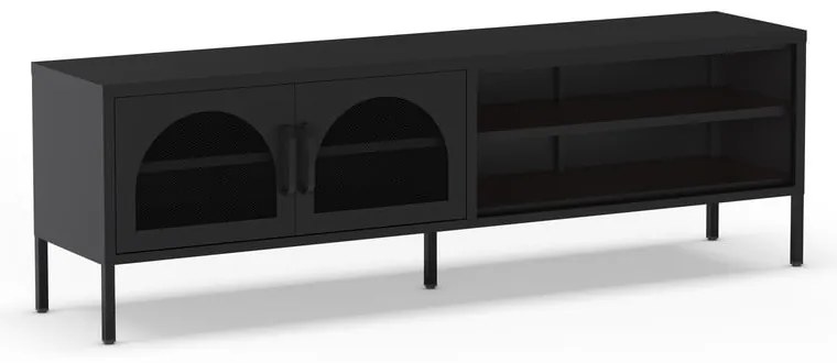 Czarna szafka pod TV 160x50 cm Diora – Marckeric