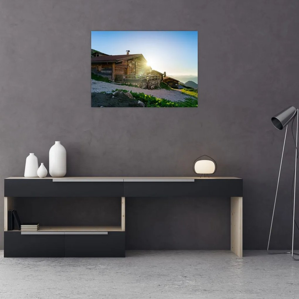 Obraz - Poranek w Alpach, Tyrol (70x50 cm)