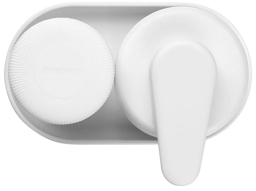 Biały plastikowy stojak na akcesoria do mycia naczyń SinkStyle – Brabantia