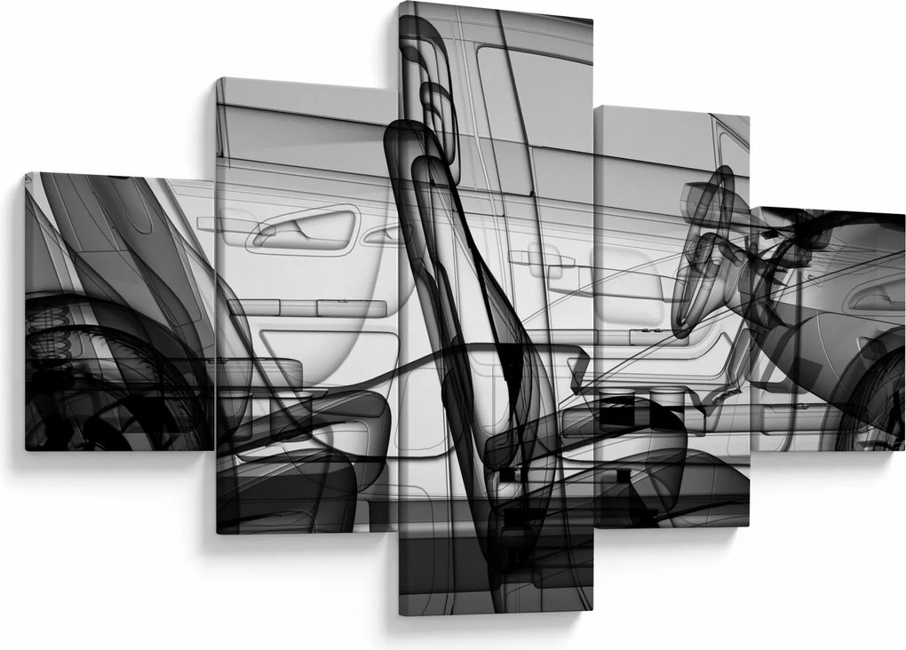Obraz - Model samochodu 3D (125x70 cm)