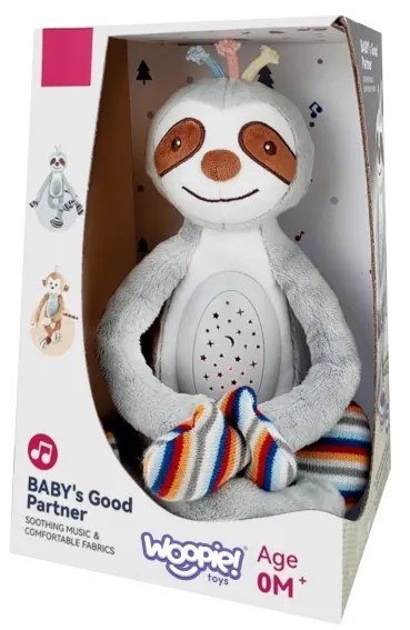 Woopie baby interaktywna przytulanka projektor 2w1 usypiacz leniwiec