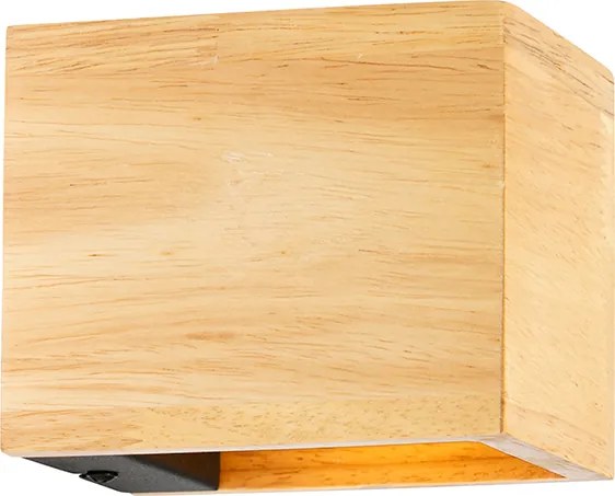 Zestaw 2 inteligentnych lamp ściennych z drewna dębowego w tym Wi-Fi G9 - Transfer