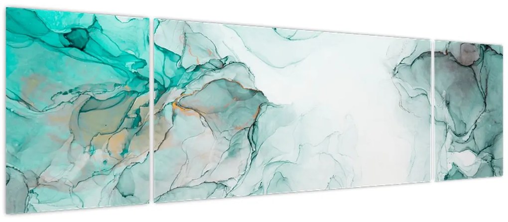Obraz - Atramentowa abstraakcja 2 (170x50 cm)